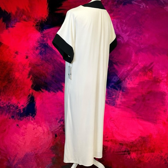 NWT Equipment Femme ‘Claudine’ Button-Up Dress in Ivory / Black Size Small - Picture 8 of 16